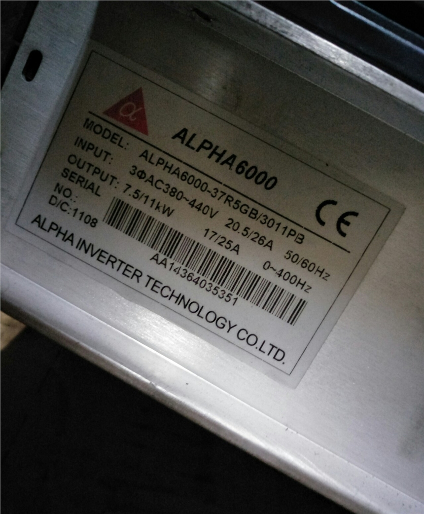 苏州阿尔法变频器 alpha6000-37r5gb/3011pb 议价 过电流没