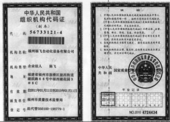组织结构代码证
